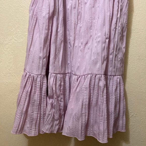 Urban Outfitters Women's Light Purple Spaghetti Strap Ruffle Mini Dress Medium - Picture 3 of 8